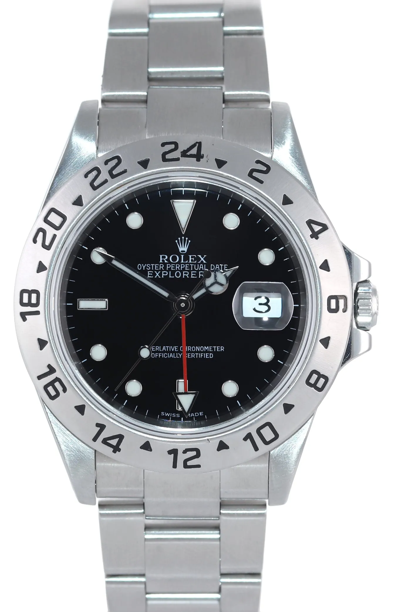 2002 Rolex Explorer II 16570 Stainless Steel Black Dial GMT 40mm Watch Box