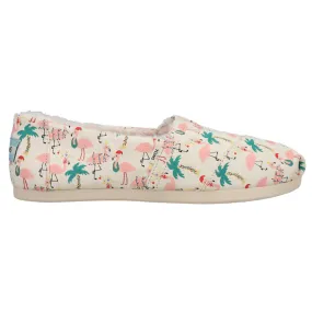 Alpargata Cozy Holiday Flamingos Graphic Slip On Flats