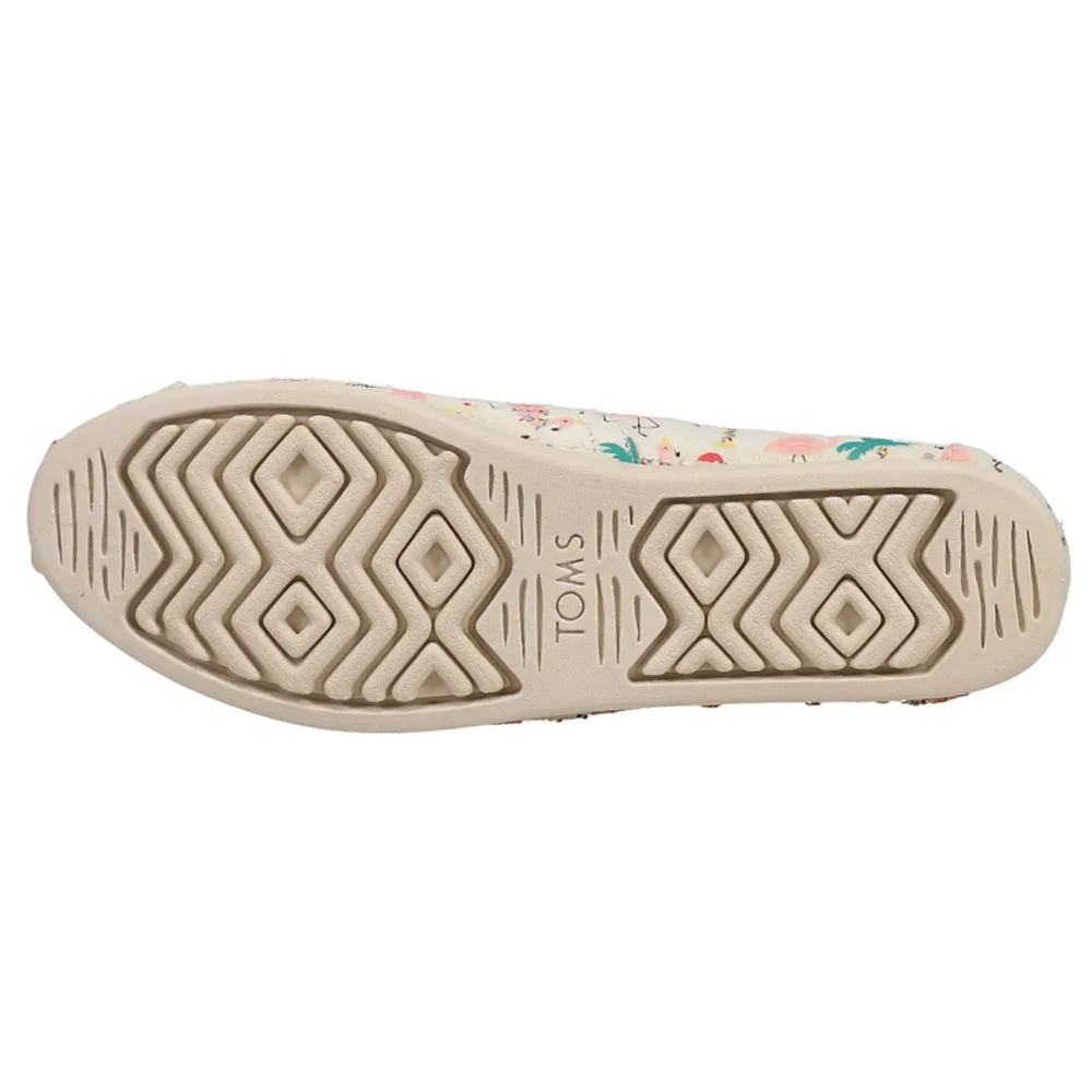 Alpargata Cozy Holiday Flamingos Graphic Slip On Flats