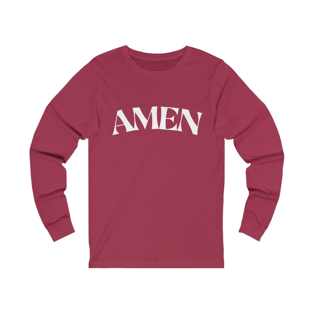 Amen Unisex Jersey Long Sleeve Tee