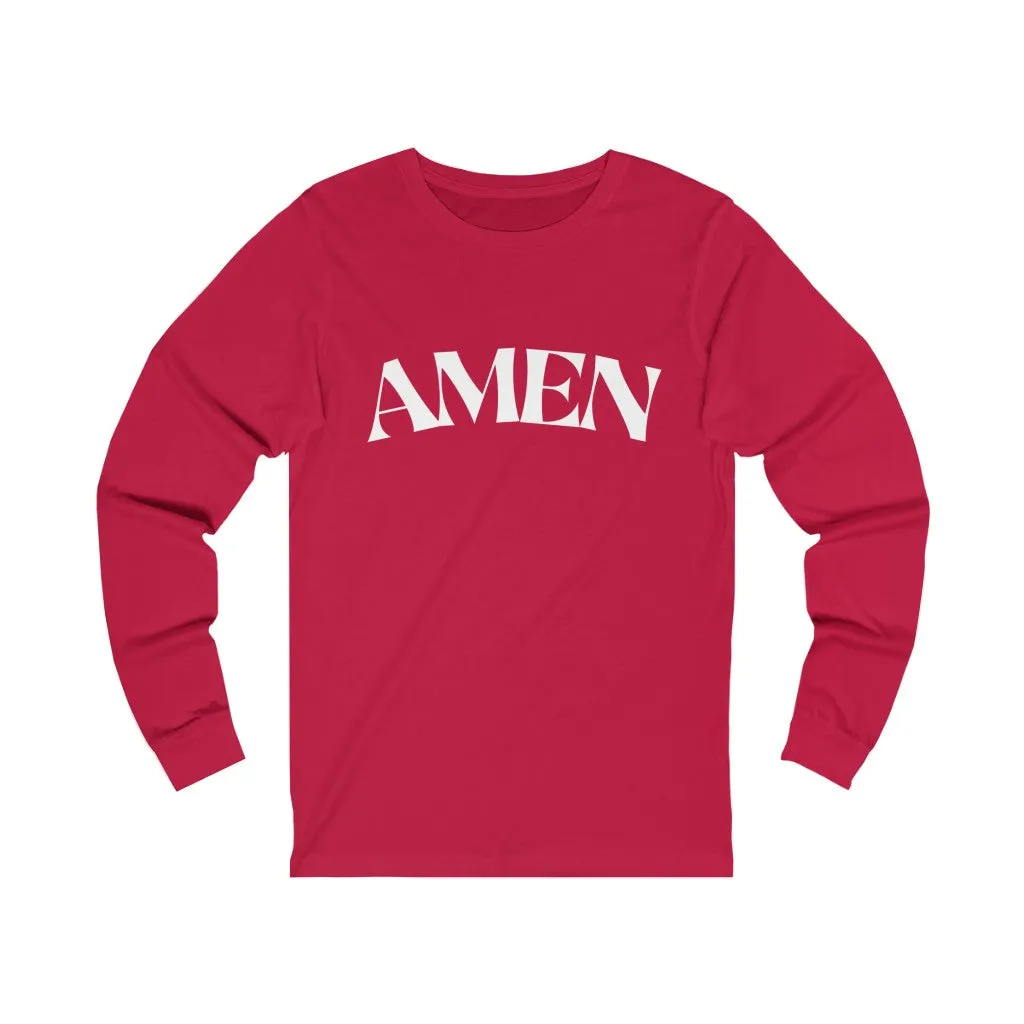 Amen Unisex Jersey Long Sleeve Tee