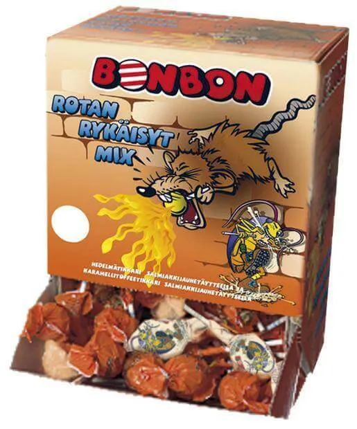 BonBon Rotan Rykäisyt Mix 13g, 110-Pack