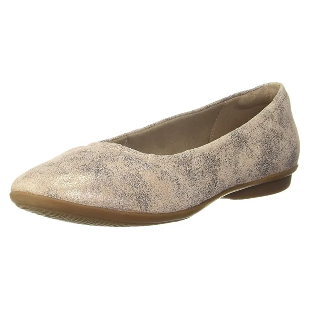 Clarks Gracelin Vail Pewter Leather Slip-On (Women's)