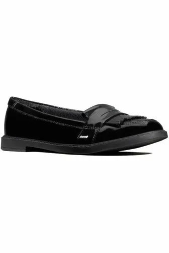 Clarks Scala Bright Youth black patent