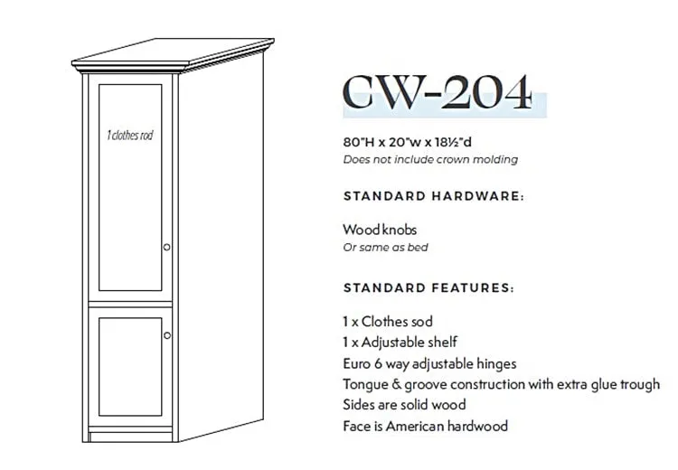 Comfortwood Wall Bed CW-2.0 Series