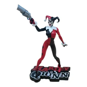 (DAMAGED) HARLEY QUINN RED WHITE & BLACK STATUE BY JIM LEE