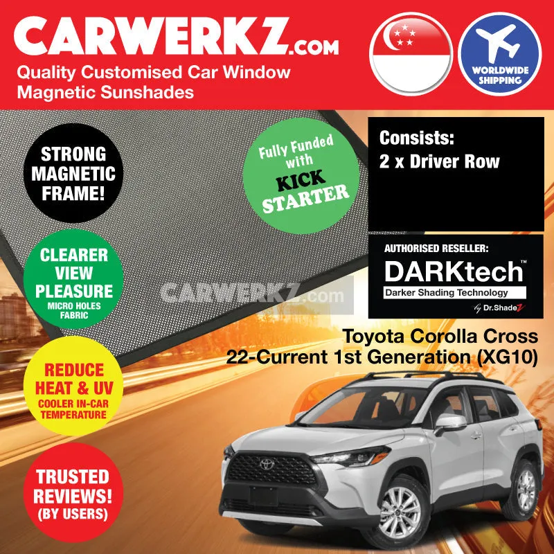 Dr Shadez DARKtech Toyota Corolla Cross 2020-Current 1st Generation (XG10) Japan SUV Customised Window Magnetic Sunshades