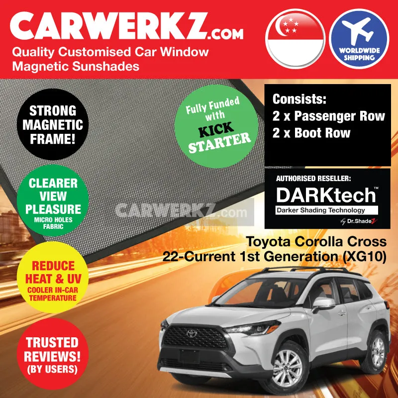 Dr Shadez DARKtech Toyota Corolla Cross 2020-Current 1st Generation (XG10) Japan SUV Customised Window Magnetic Sunshades