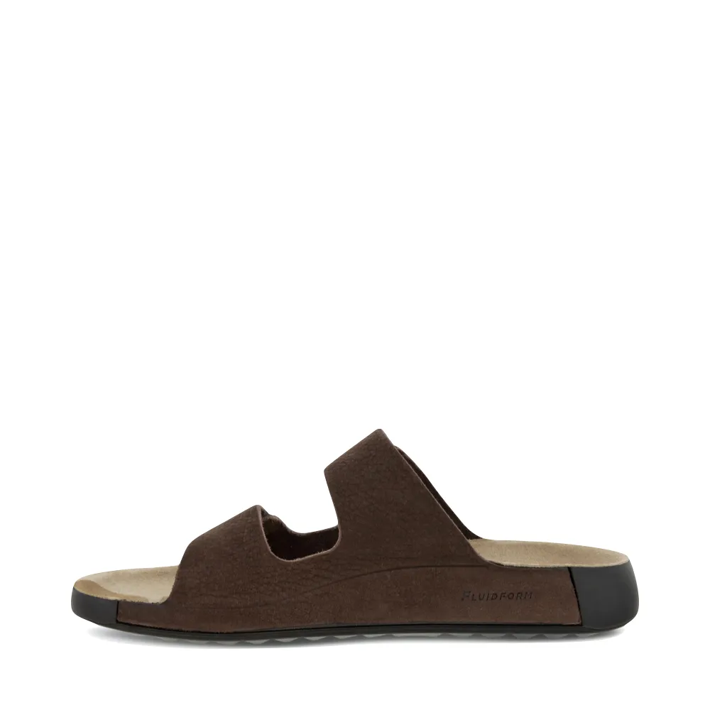 Ecco Men's Cozmo Slide Sandal in Mocha Brown