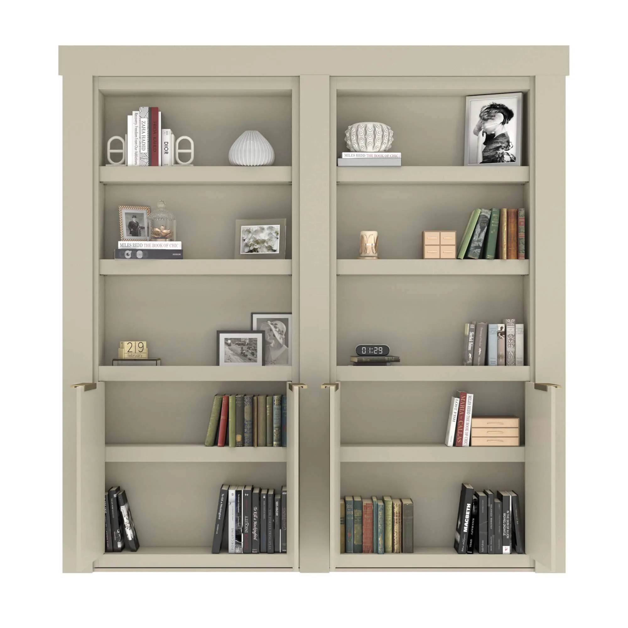 EcoCrafted French Murphy Door Bookcase