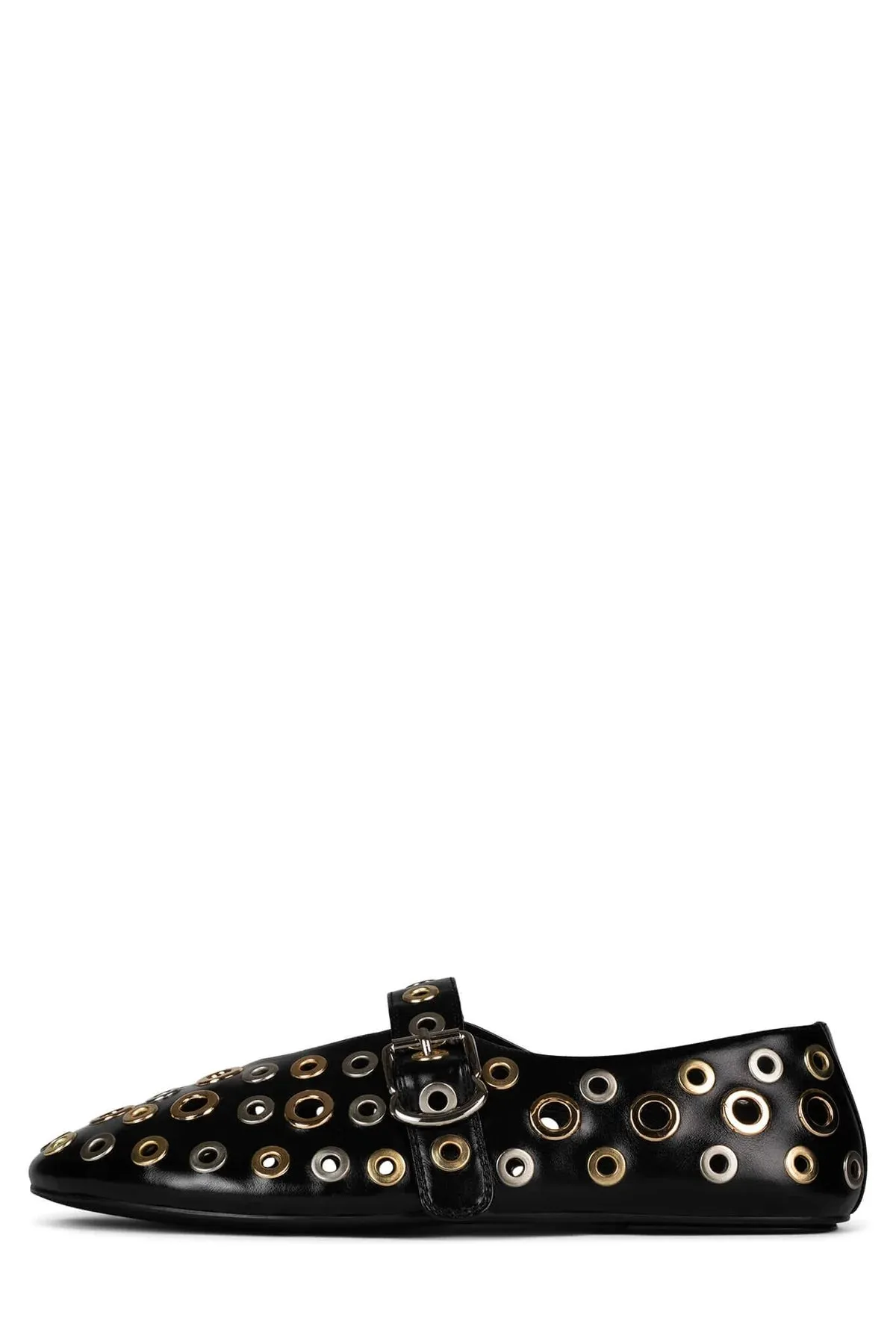 JEFFREY CAMPBELL HOLED BLK GOLD SILVER