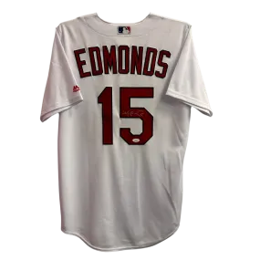 Jim Edmonds St Louis Cardinals Autographed Majestic Replica Jersey - JSA COA