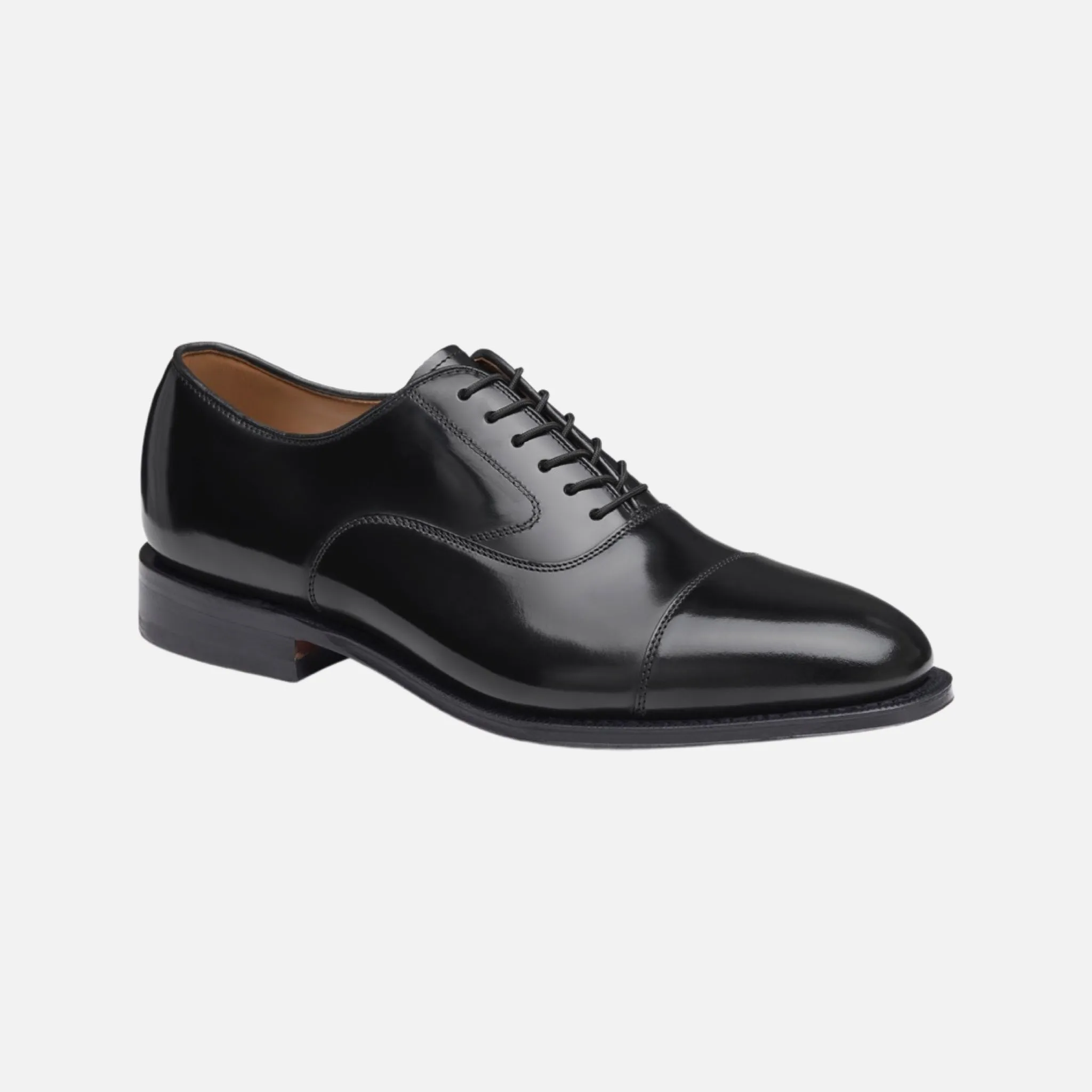 Johnston & Murphy Melton Cap Toe Men's Dress Shoe in Premium European Leather