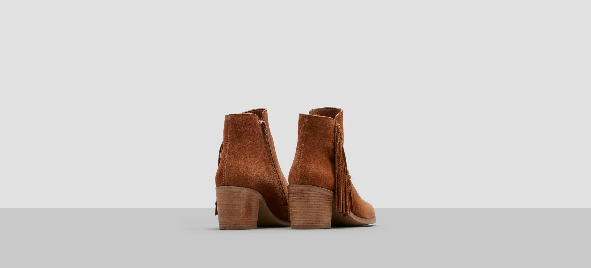 KENNETH COLE REACTION Suede Fringe Bootie