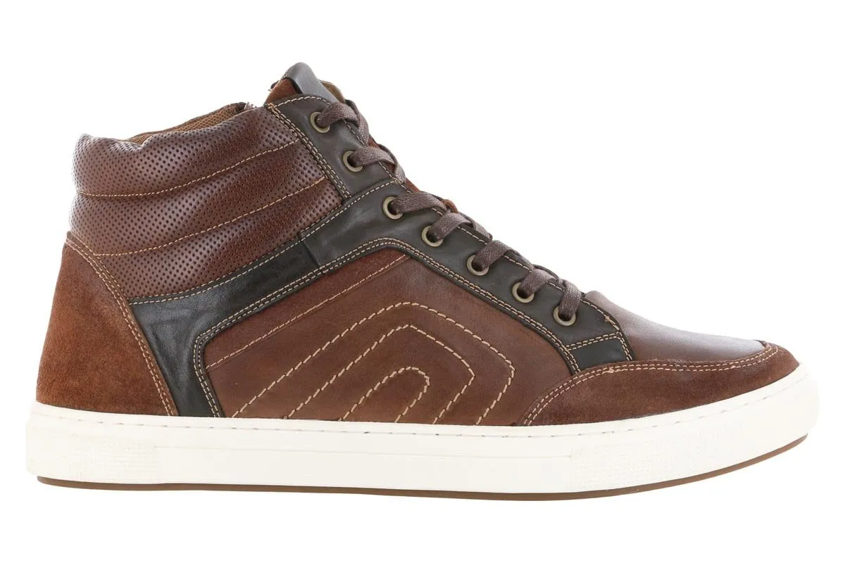 Propet Kenton High Top Casual Sneaker Brown