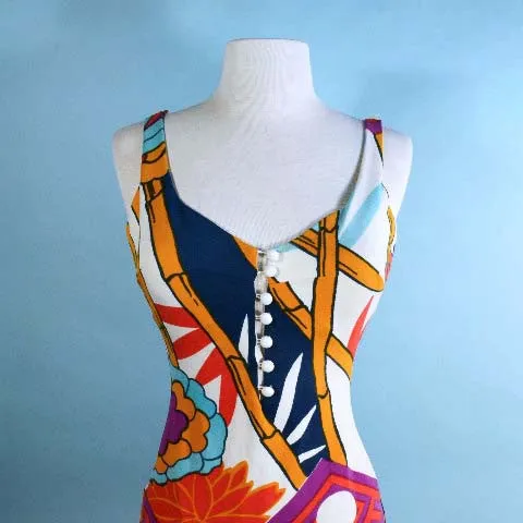 SOLD Vintage 60s Mod One Piece Bathing Suit/ Swim Suit Cole of California S