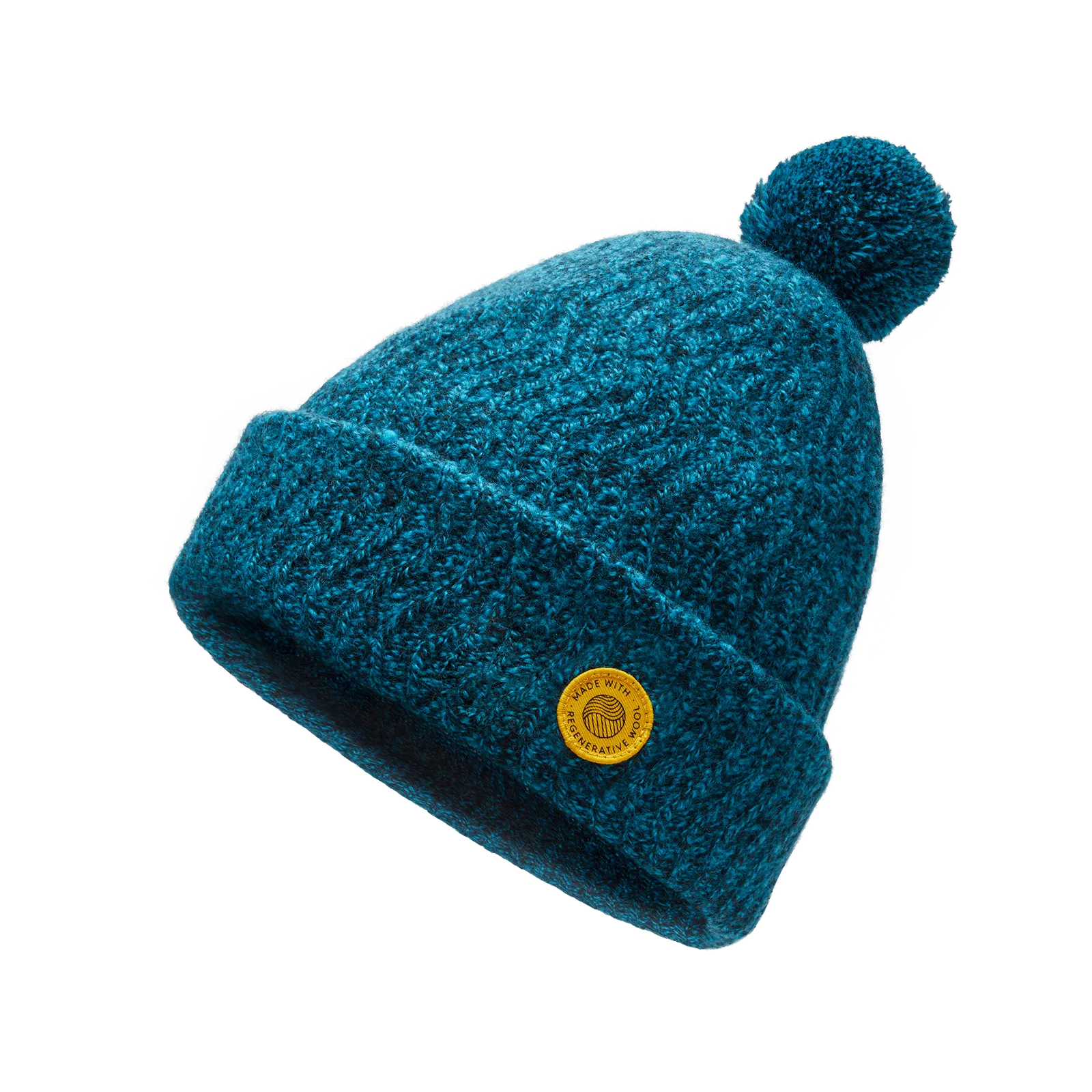 The Pom Beanie - Regen Thrive Teal Marl