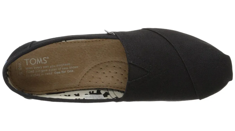 TOMS Classic Black Canvas - Women's