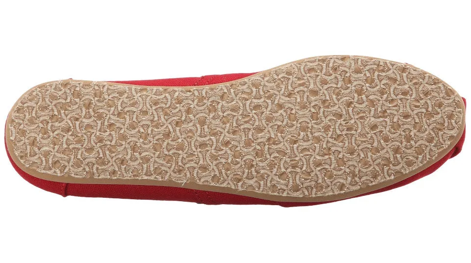 Womens Classic Red Canvas TOMS Shoes