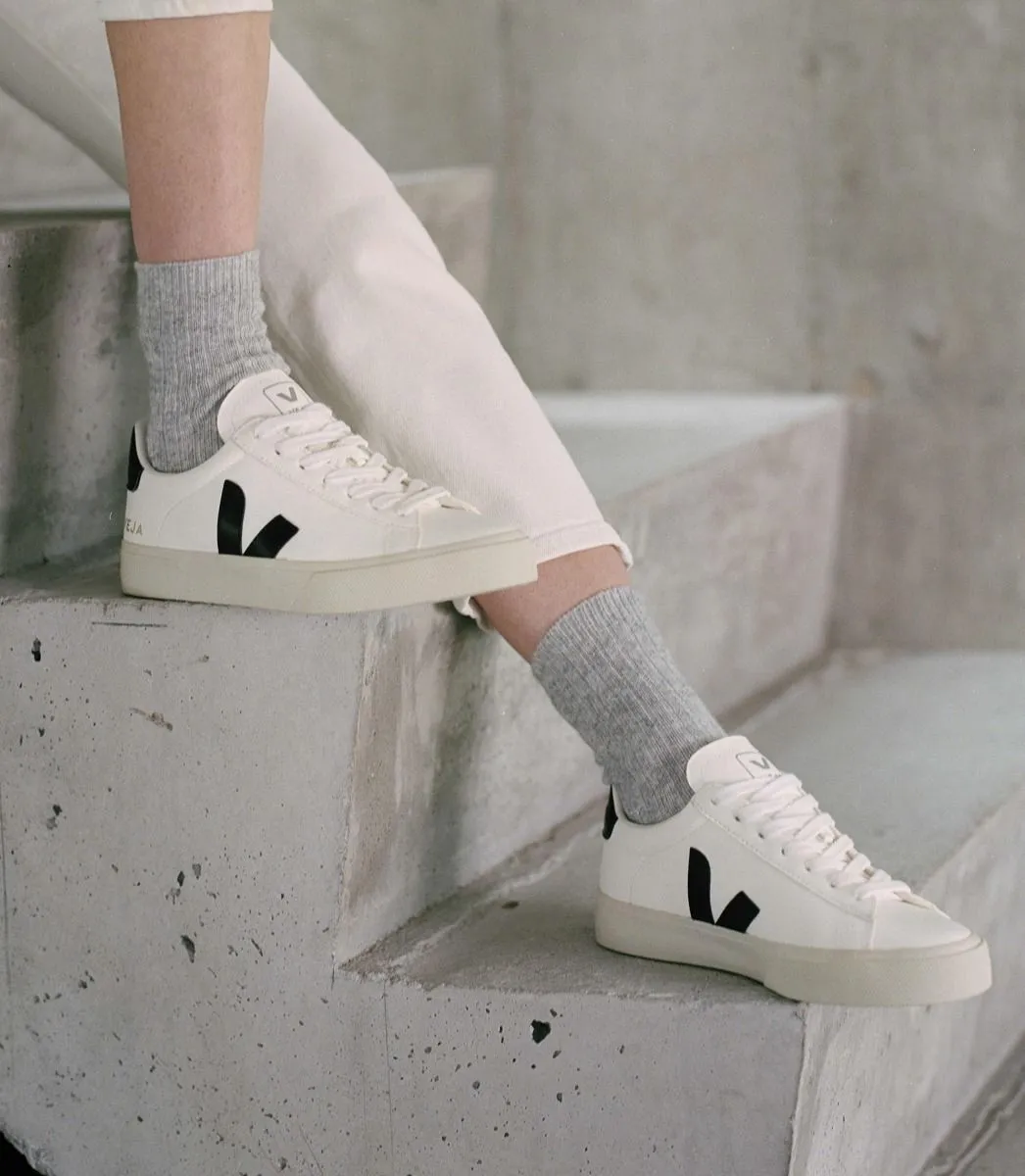 Veja Campo Chromefree Leather White Black