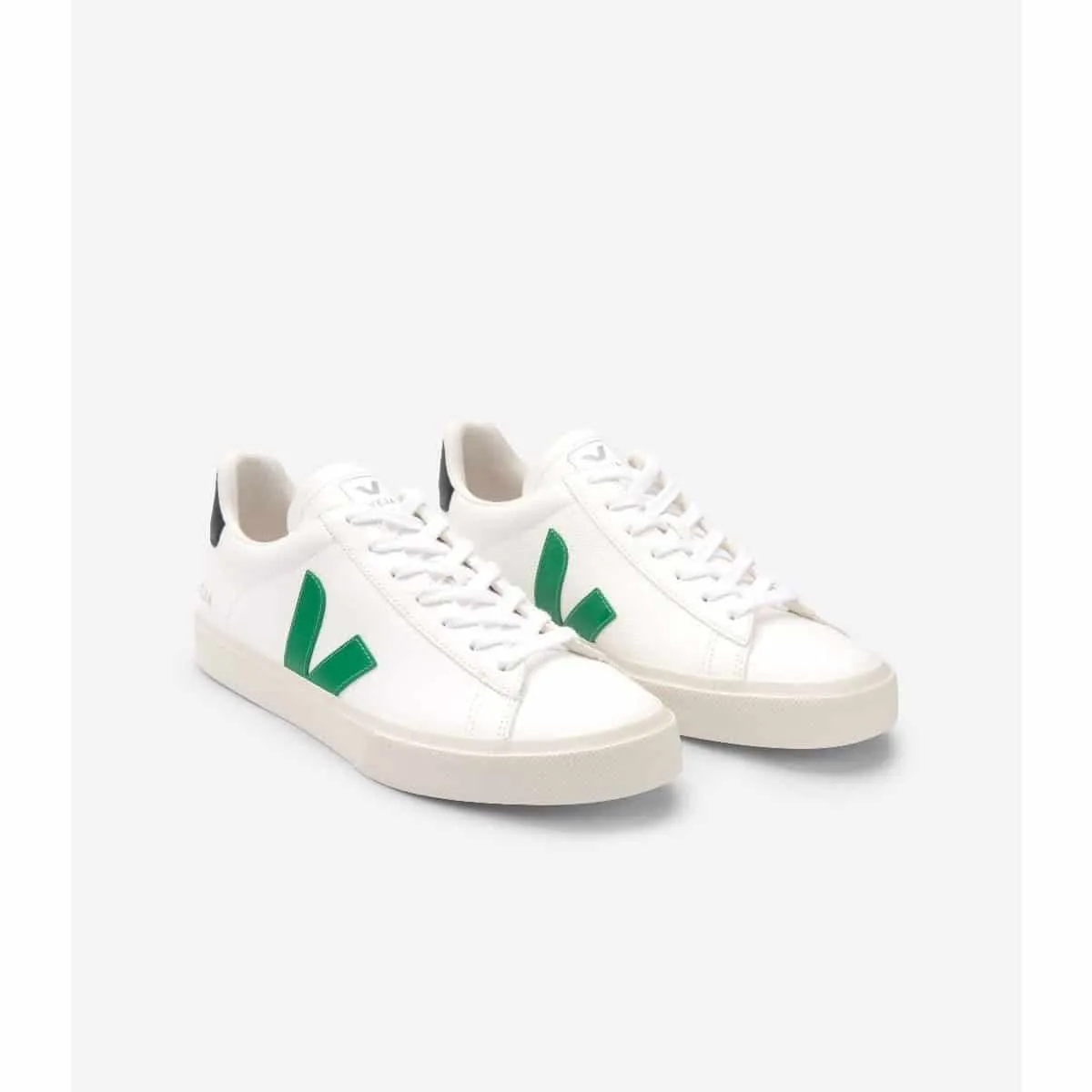 Veja Campo Chromefree Leather White Emeraude Black