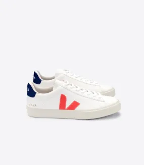 Veja Campo Chromefree Leather White Orange Fluo