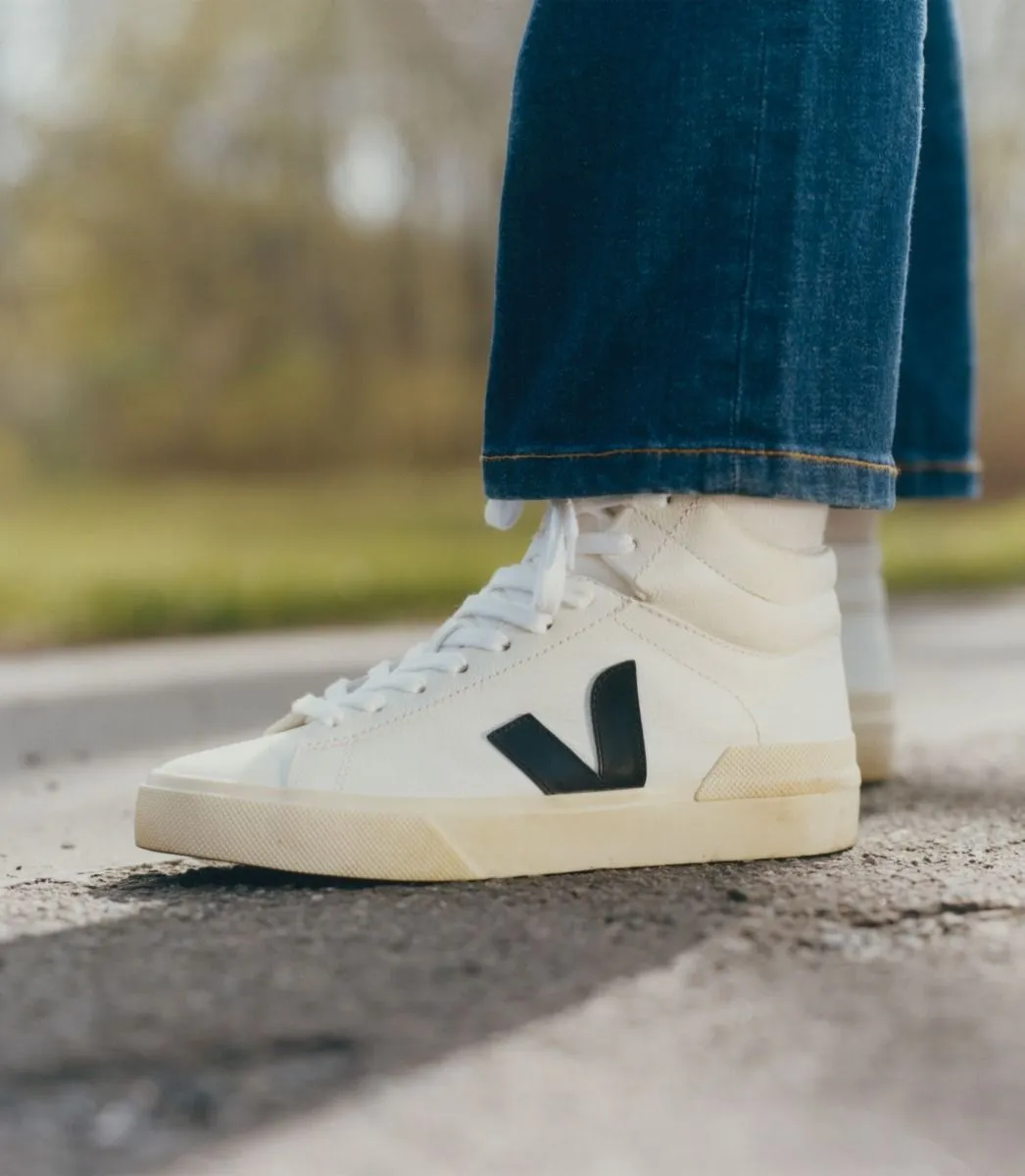 Veja Men's Minotaur Extra White Black Chromefree Leather Sneaker