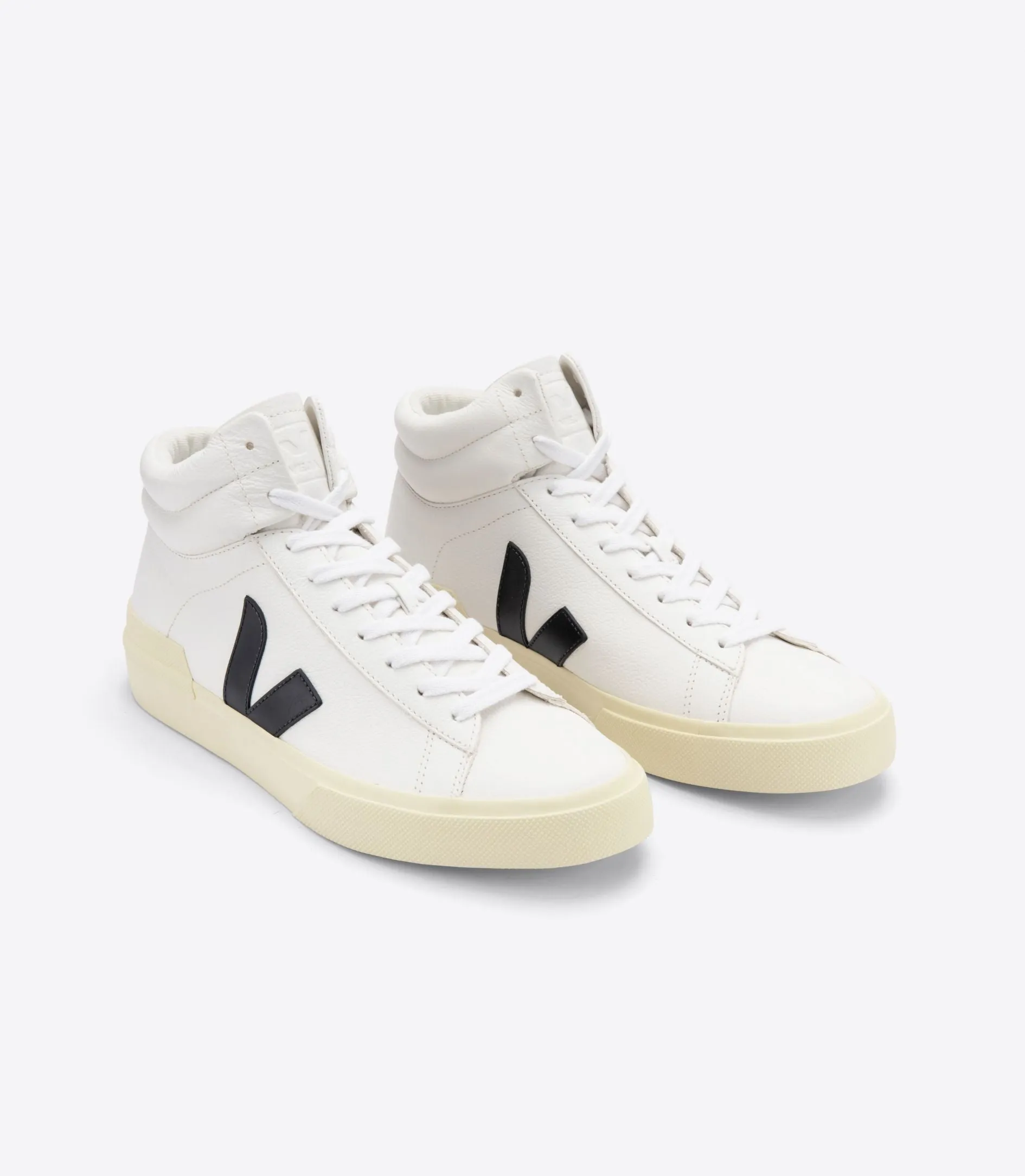 Veja Men's Minotaur Extra White Black Chromefree Leather Sneaker