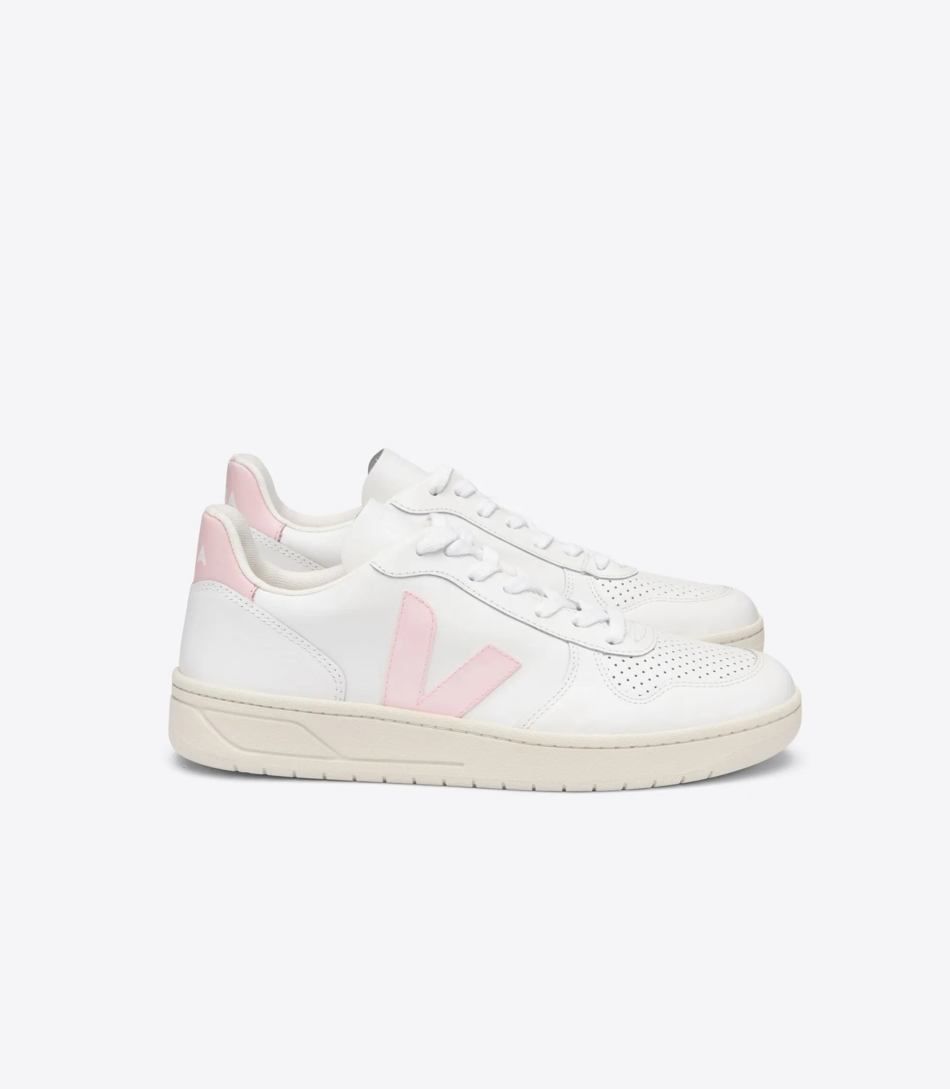 Veja V-10 Leather White Petale