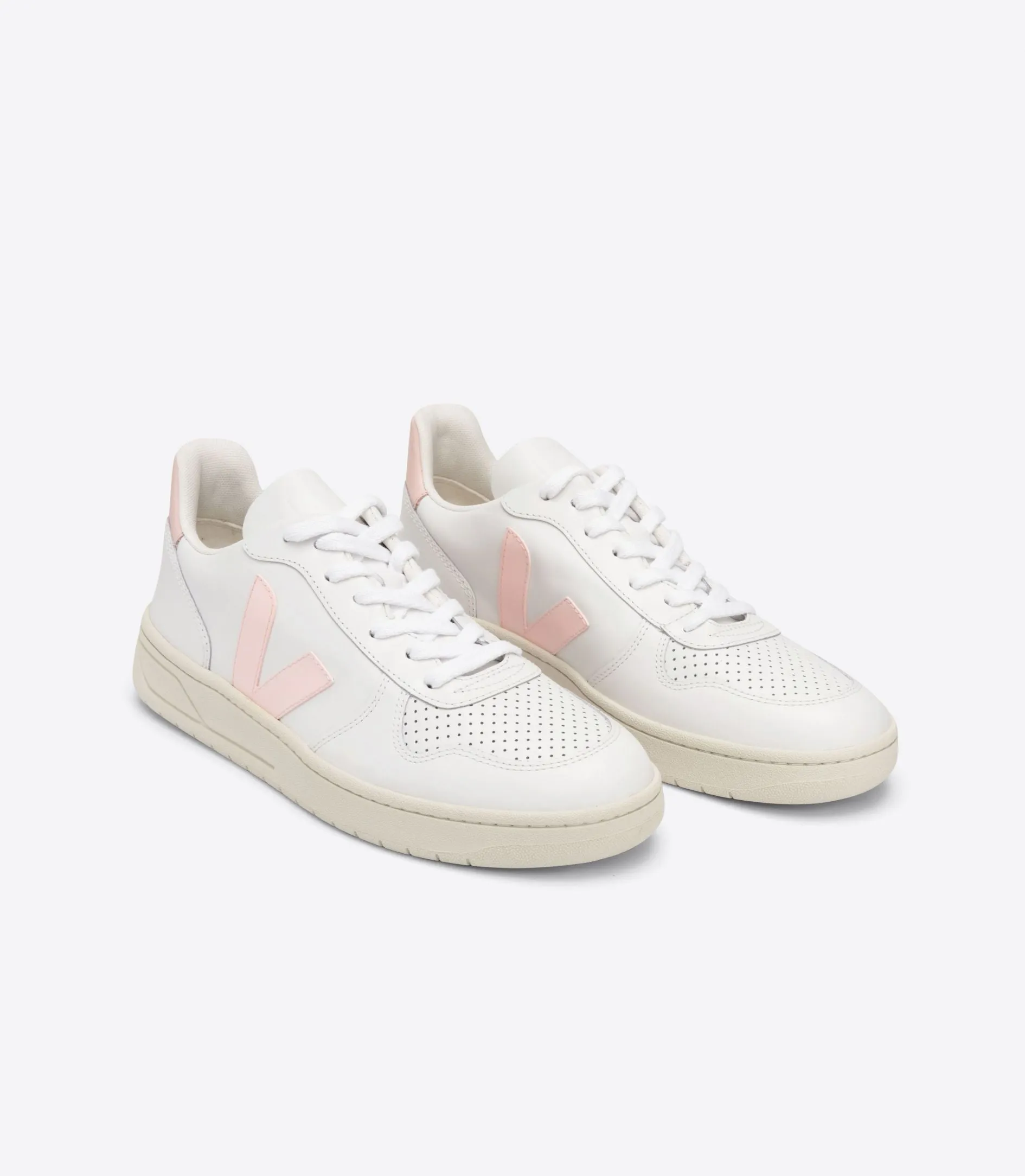 Veja V-10 Leather White Petale